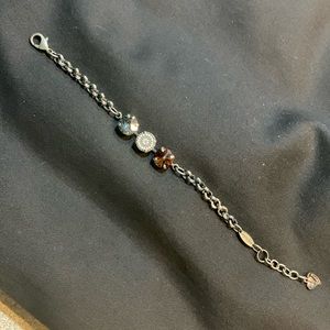 Sabika 3 colored Austrian crystal bracelet. 6.5 inches.